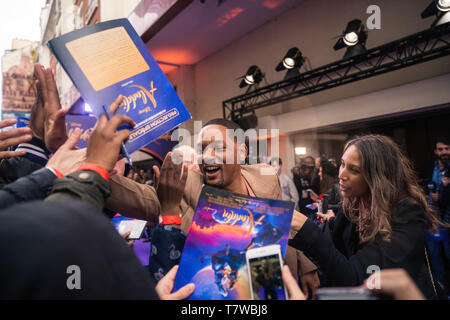 Paris, Frankreich. 8. Mai 2019. Will Smith, Paris. Premiere von Aladdin, Grand Rex. Stockfoto