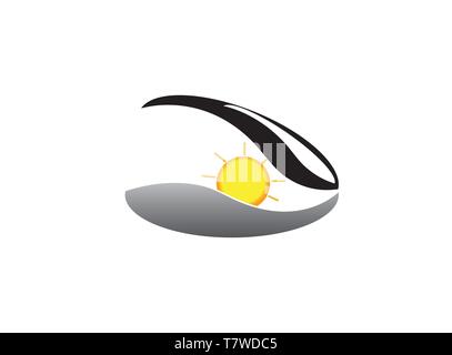 Bright Pearl in der Shell für Logo Design Stock Vektor