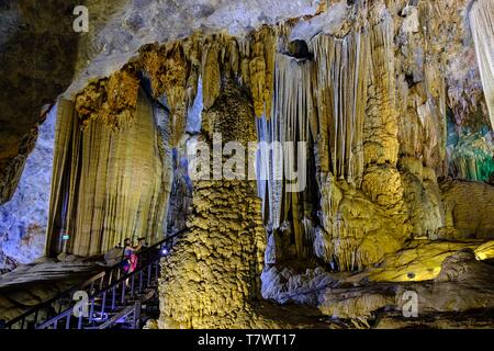 Vietnam, Quang Binh Provinz, Nationalpark Phong Nha-Ke Bang UNESCO Weltkulturerbe, Thien Duong Höhle oder Paradise Cave, 2005 entdeckt Stockfoto