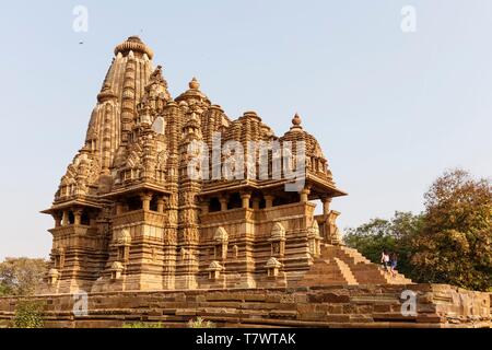 Indien, Madhya Pradesh, Khajuraho, Denkmälern zum Weltkulturerbe der UNESCO, Vishvanath Tempel Stockfoto