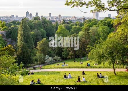 Frankreich, Paris, der Park des Buttes de Chaumont Stockfoto