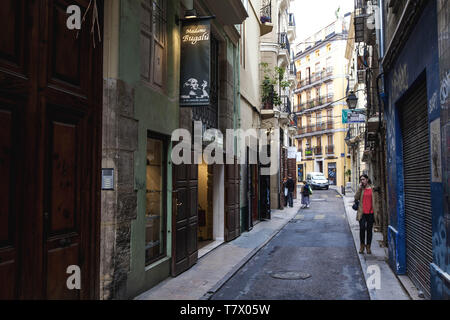 Spanien, Valencia, Alte Straße Foto Federico Meneghetti/Sintesi/Alamy Stock Foto Stockfoto