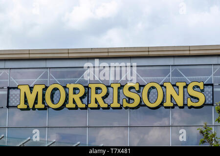 Um Cribbs Causeway Einkaufszentrum, in der Nähe von Bristol UK Morrisons store Stockfoto