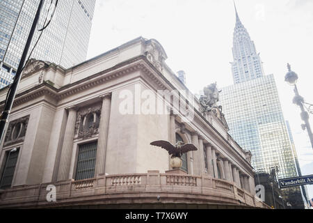 Die Grand Central Haupteingang an der Vanderbilt Avenue in Manhattan, New York Stockfoto