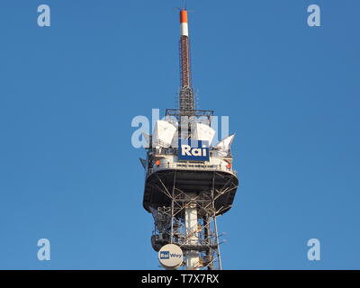 Mailand, 24. mars 2019: Die grosse Antenne Radio Fernsehen italienisch. Mailand, Lombardei. Stockfoto