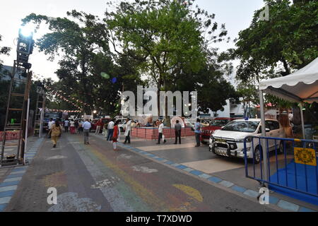 Kolkata, Indien. 9. Mai, 2019. Kabi Pranam - der 158. Geburtstag von Rabindranath Tagore ist bei der rabindra Sadan komplexe gefeiert von Stockfoto