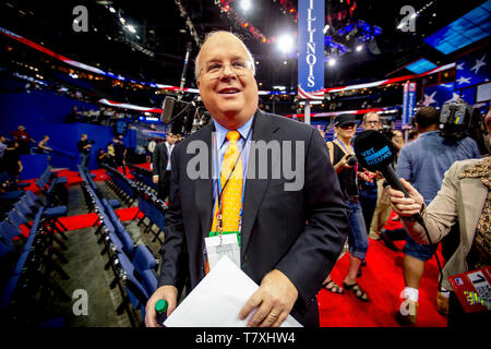 Republikanischer Stratege und politischer Berater Karl Rove im GOP National Convention in Tampa Bay Forum. Stockfoto