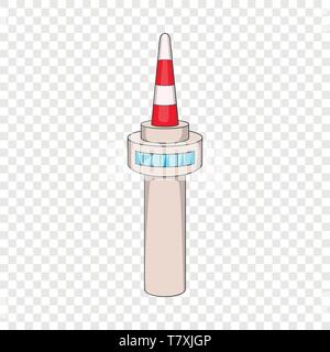 Namsan Tower in Seoul Symbol, Cartoon Stil Stock Vektor