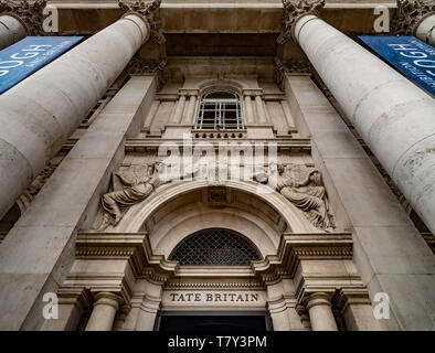 Tate Britain Kunstgalerie, Millbank, Westminster, London, Großbritannien. Stockfoto