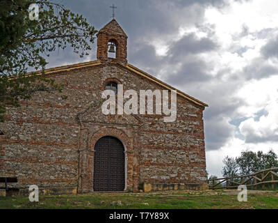 Ermita de Santa Brígida, Galaroza, Sierra de Aracena, Heulva Provinz, Andalusien, Spanien Stockfoto