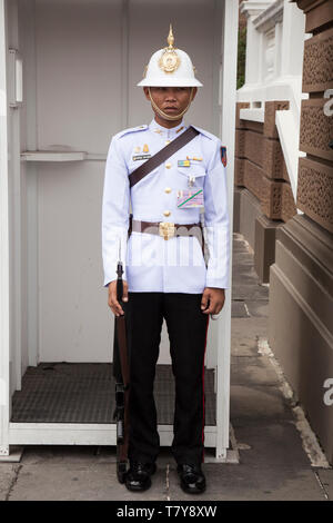 Scots Guards in den Königlichen Palast, Bangkok, Thailand Stockfoto