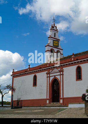 Dorfkirche von Corteconcepción, Sierra de Aracena, Heulva Provinz, Andalusien, Spanien Stockfoto