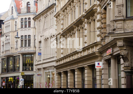 Große Ulrichstrasse, Halle, Sachsen-Anhalt, Deutschland Stockfoto