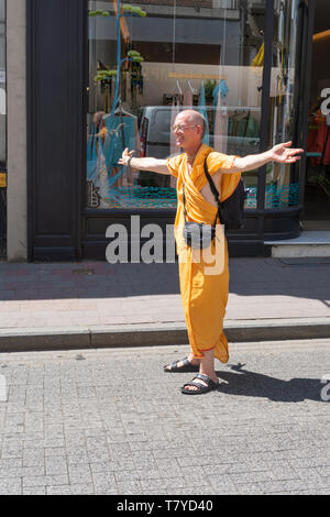 Antwerpen, Belgien - 14 Juli, 2018: Während eines indischen Parade durch die Stadt Antwerpen Stockfoto