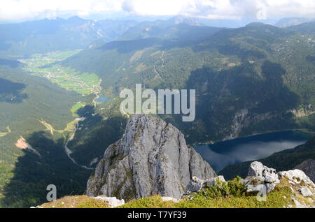 Blick auf den Lake Gosau im Salzkammergut in Österreich Stockfoto