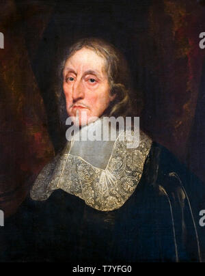 Oliver Cromwell (1599-1658), Porträtmalerei von Anthony van Dyck, um 1660 Stockfoto