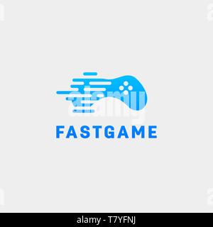 Gamepad tech Logo Design template Vector Illustration icon-Element-Vektor Stock Vektor