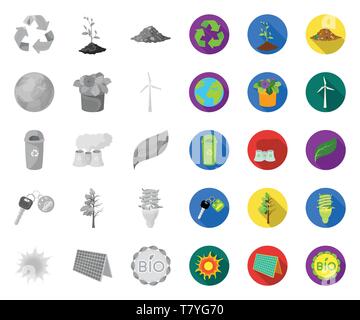 Atmosphäre, Fahrrad, bio, können, Auto, sauber, Sauberkeit, Sammlung, Design, trocken, dump, Erde, öko, ökologisch, Ökologie, Energie, Anlagen, Blume, fluoreszierend, voll, Garbage, Grün, Hälfte, Icon, Illustration, isoliert, Schlüssel, Label, Lampe, Blatt, Mono, flach, Ernährung Umwelt, Panel, Anlage, Umweltverschmutzung, Topf, Verarbeitung, Produkt, Wiederverwertung, Recycling, Satz, Zeichen, Solar, sprießen, Sonne, Symbol, Baum, Turbine, Vector, Vektor, Vektoren, Stock Vektor