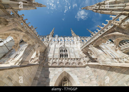 Äußere Architektur Detail von Mailand Kuppel - Italien Stockfoto