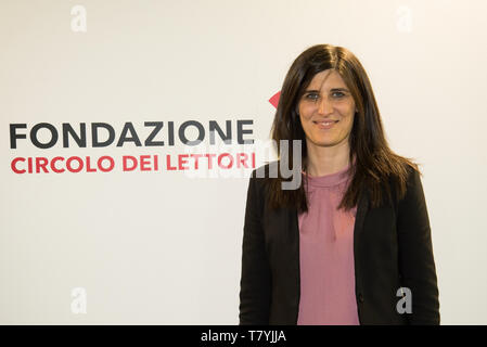 Chiara Appendino Bürgermeister von Turin, während der Einweihung Tag der XXXII Turin International Book Fair gesehen. Stockfoto