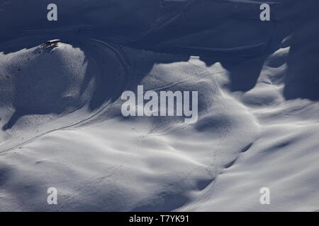 Schneefermer Gletscher mit unberuhrtem Schnee Stockfoto