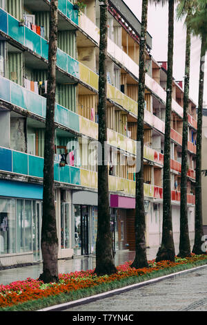 BATUMI, Georgien - 10. September 2018: shota Rustaveli Avenue in Batumi, Georgien. Stockfoto