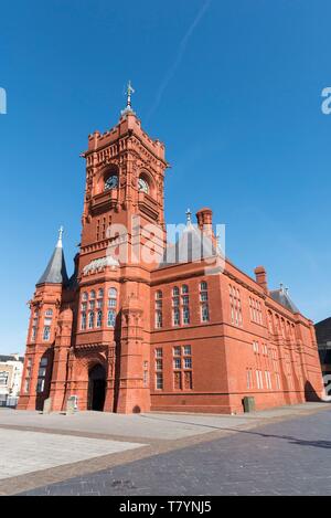 Vereinigtes Königreich, Wales, South Glamorgan, Cardiff, Pierhead, die alten Gebäude Stockfoto