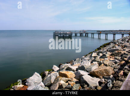 Steg am Lewes-Cape kann Ferry Terminal in Lewes, Delaware, USA Stockfoto