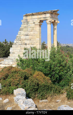 Der Tempel des Apollo Hylates in Kourion, Zypern Stockfoto