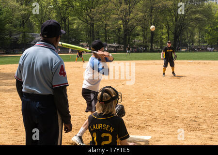 Der Central Park in New York City ist sehr beliebt im Frühling, USA Stockfoto