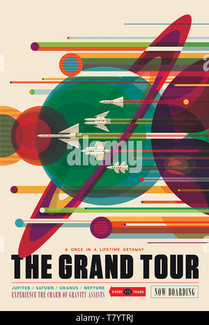 Visionen für die Zukunft, Weltraum Reisen Urlaub Stockfoto