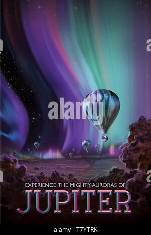 Visionen für die Zukunft, Weltraum Reisen Urlaub Stockfoto