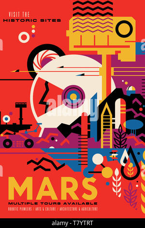 Visionen für die Zukunft, Weltraum Reisen Urlaub Stockfoto