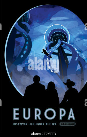 Visionen für die Zukunft, Weltraum Reisen Urlaub Stockfoto