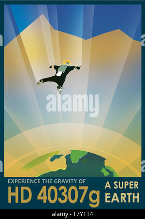 Visionen für die Zukunft, Weltraum Reisen Urlaub Stockfoto