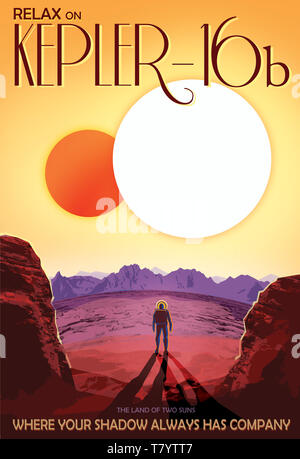 Visionen für die Zukunft, Weltraum Reisen Urlaub Stockfoto