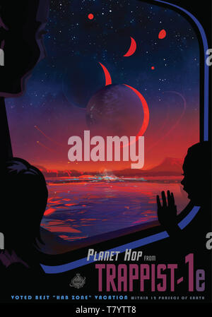 Visionen für die Zukunft, Weltraum Reisen Urlaub Stockfoto