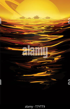 Visionen für die Zukunft, Weltraum Reisen Urlaub Stockfoto