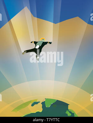 Visionen für die Zukunft, Weltraum Reisen Urlaub Stockfoto