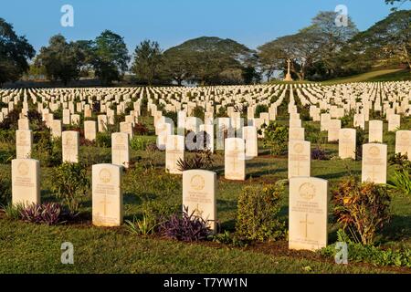 /Papua-New - Guinea, National Capital District, Port Moresby, Bomana australische militärische cimetery Stockfoto