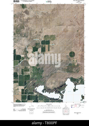 USGS TOPO Karte Idaho ID Schlamm See NW 20100929 TM Wiederherstellung Stockfoto