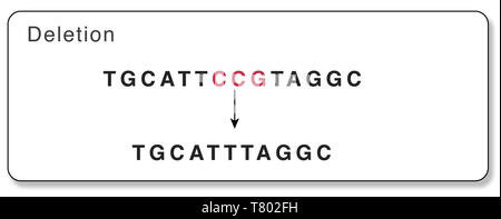 Gen löschen Stockfoto