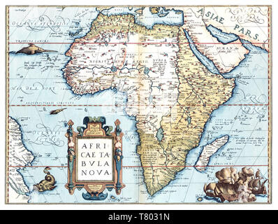 Theatrum Orbis Terrarum, Afrika, 1570 Stockfoto