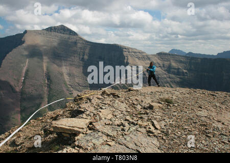 Feldstudie, Glacier NP Stockfoto