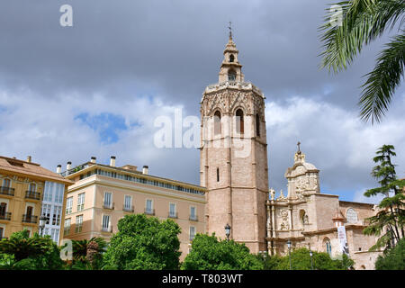 Die Kathedrale von Valencia, Catedral de Santa María de Valencia, Comunidad Valenciana, Spanien Stockfoto