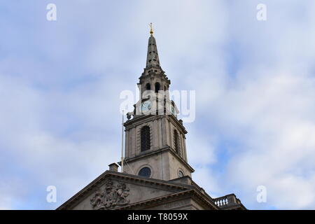 St. Martin in den Bereichen Kirche vom Trafalgar Square. London, Vereinigtes Königreich. Stockfoto