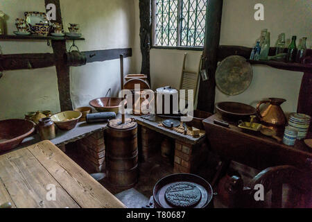 Anne Hathaway's Cottage, Cottage Lane, Stratford-upon-Avon, Warwickshire, England, Großbritannien Stockfoto