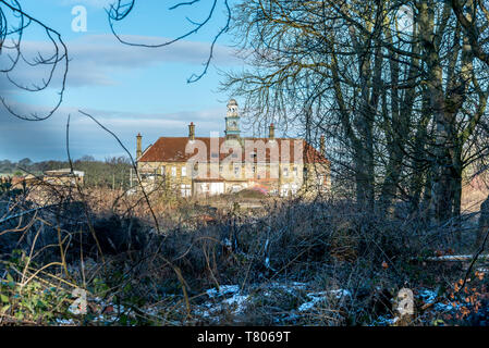 Stortheshall aufgegeben psychische Gesundheit Krankenhaus, Asyl, Huddersfield, Huddersfield, West Yorkshire. Stockfoto