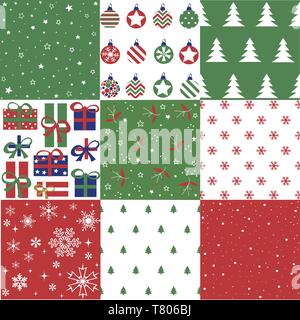 Weihnachten Patten und Vector Illustration Stock Vektor