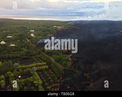 Kilauea Eruption 2018 Stockfoto